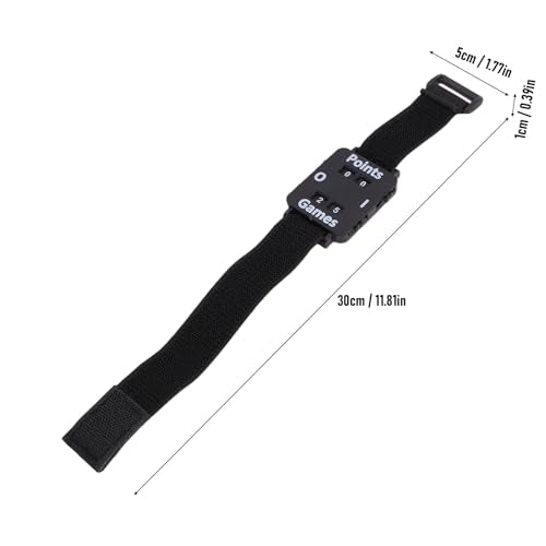 Score Counter Watch, Sports Score Keeper Wristband Manual Paddle Tracker with Adjustable Elastic Band for Cricket Tennis Table Tennis