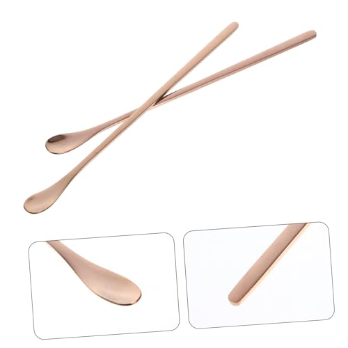 YARNOW 2Pcs Pet Food Spoon for Reptiles Long Handle Lizard Feeding Tool Comfortable Grip for Small Animal Feeding Lightweight Versatile Feeding Scoop
