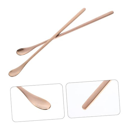 YARNOW 2Pcs Pet Food Spoon for Reptiles Long Handle Lizard Feeding Tool Comfortable Grip for Small Animal Feeding Lightweight Versatile Feeding Scoop