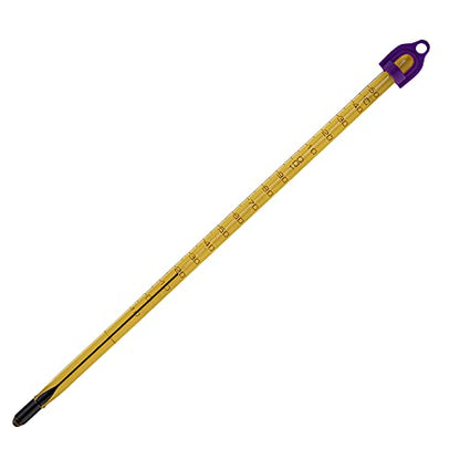 SP Bel-Art H-B Easy-Read Liquid-In-Glass Laboratory Thermometer, -10 to 110°C, Total Immersion, Enviro-Safe, Lead-Free, Biodegradable, Accurate, NIST Traceable for Labs, Pharma, Food Processing - size: -10 to 150°C, 200mm Length, style: Partial Immersion