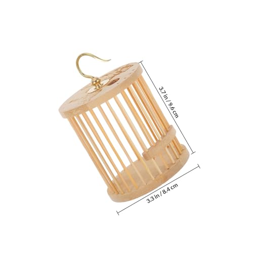 Wooden Cricket Cage Feeder with Ample Space and Ventilation, Portable Grasshopper Habitat Cage for Crickets and Reptiles, Sturdy Insect Enclosure for Breeding and Transport