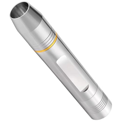 Egg Candler for Chicken Eggs, Duck Eggs, and Reptile Eggs, 260 Lumen LED Hatch Light with Rechargeable Battery, Stainless Steel, Handheld Wireless Design