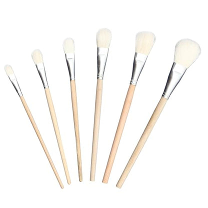 YongBo Gilding Brush Set, Goat Hair Brush, Leaf Sweeper, 6 per Pack - color: 6 Brushes