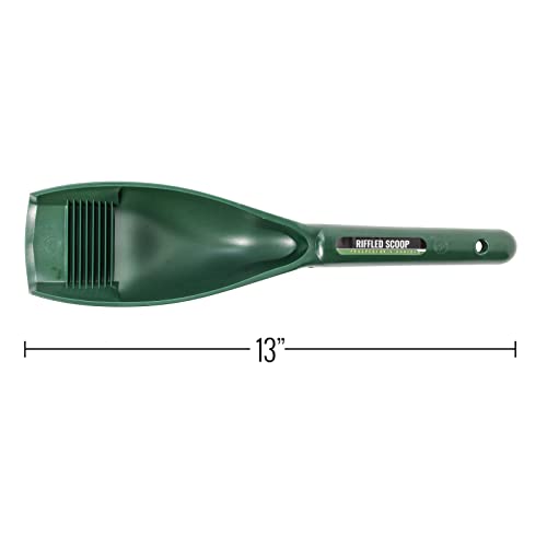 ASR Outdoor Gold Rush Gold Prospecting Scoop Riffle Beveled Edge 12.5 Inch Green - color: Green Riffle