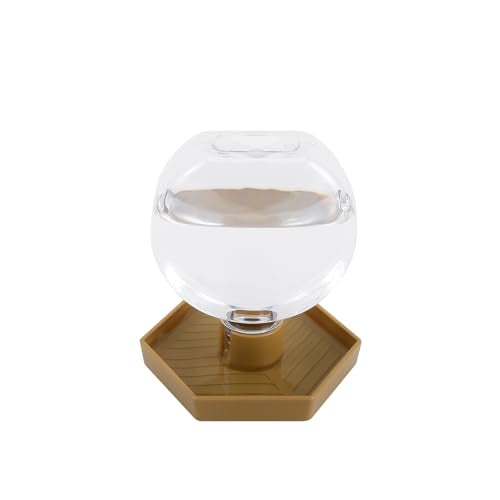 Reptile Water Feeder,Gecko Bearded Dragon Automatic Water Dispenser 12 Oz Amphibians Waterer Dish Terrarium Bowls for Lizards Turtles Snake Frog,Round Shaped