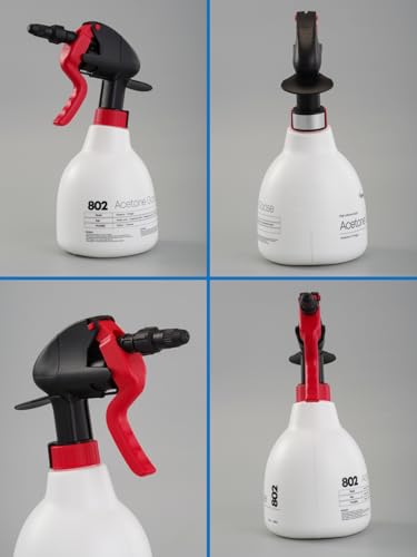 Sprayers Plus 802 Professional Acetone Sprayer, Heavy Duty Chemical Resistant, 316 Stainless Steel Spring, 25 ft Long Reach for Acetone Vinegar Cleaning,1.44 litres - color: 802 Acetone
