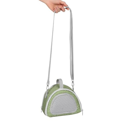 2pcs Small Pets Carrier Bag for Hamster, Gerbil, Sugar Glider Portable Lightweight Animal Travel Carrier with Breathable Mesh Window, Polyester Oxford Cloth, All-Weather Outdoor