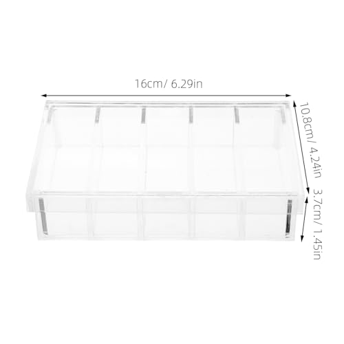 Acrylic Incubation Box Lid Compartment Specimen Holder for Science Experiments Reptile Breeding and Humidity Control Versatile High