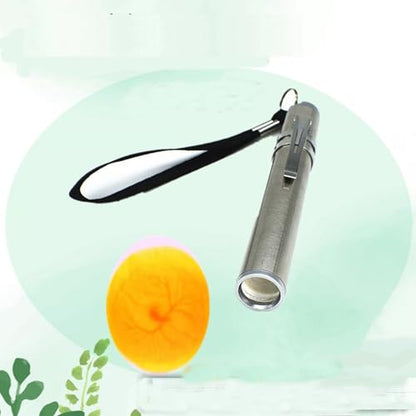 Portable LED Egg Candler Tester Candling Light Lamp Flashlight for Chicken,Duck and Bird Eggs(Not Included Batteries) ﻿