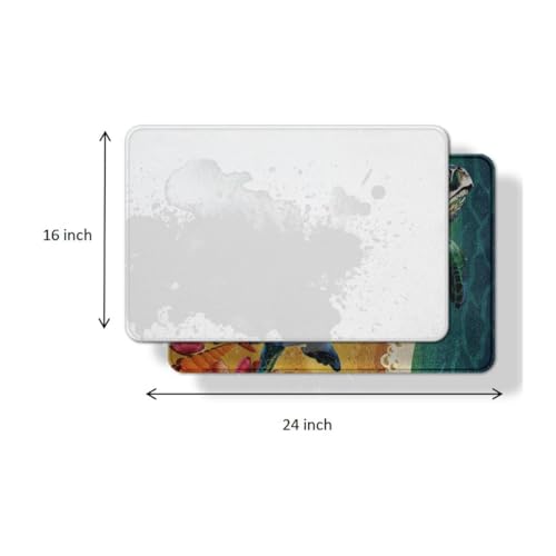 Erosebridal 3D Cheetah Bath Mat Blue Rose Leopard Print Bath Rugs for Women Romantic Flowers Area Rug African Safari Animals Living Room Rugs Animal Hide Spot Wild Safari Theme Shower Mat 20"x32" - color: Multi 07, size: 1'8" x 2'8" (Rectangular)