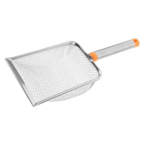 Stainless Steel Cat Litter Scoop Non Stick Sifting Tool for Easy Cleaning Fine Mesh Design for Litter Box Reptile Waste Practical Pet Accessory for Cat Owners
