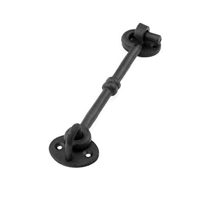 Renovators Supply Manufacturing Wrought Iron Cabin Hook Eye Shed 5.75" Gate Door Latch Catch Holder - size: 5.75-inch