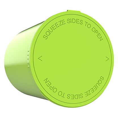 90 Dram CR Plastic Packaging Pop Top Containers - Child Resistant Travel Holder Vial Bottles - 60 qty (Lime Green) - color: Lime Green