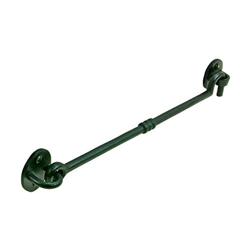 Renovators Supply Manufacturing 11 in. Black Wrought Iron Door Lock Latch/Gate Latch with Mounting Hardware - size: 11-inch