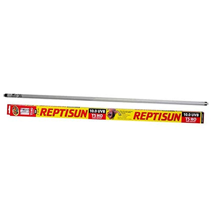 Zoomed Reptisun 34" 10.0 T5HO UV-B Bulb - Includes Attached Pro-Tip Guide - Great for Bearded Dragons, and Chameleons