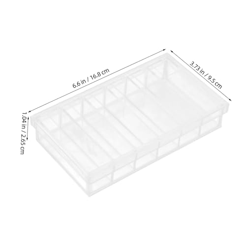 INOOMP Acrylic Incubator Box with Lid 6-Well Tray for Laboratory Specimen Observation and Small Pet Breeding Acrylic Reptile and Fish Breeding Box