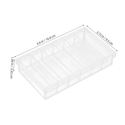 INOOMP Acrylic Incubator Box with Lid 6-Well Tray for Laboratory Specimen Observation and Small Pet Breeding Acrylic Reptile and Fish Breeding Box