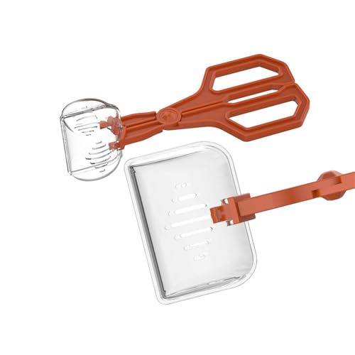 Reptiles Safe Feeding Tongs Clear Creature Catcher for Gentle Handling Ergonomic Grip Easy Maintenances Tool Creature Captures Tool