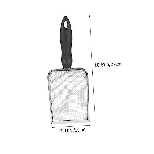 BESPORTBLE 2pcs Sand Steel Litter Scoop Long Handled Litter Shovel Aquarium Substrate Scooper Guinea Pig Poop Scooper Terrarium Tools