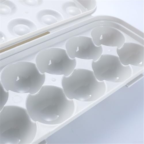 Portable Egg Storage Box With 18 Grids Egg Protector Case Tray Container Secure Egg Transport Outdoor Trips And Activities(12 Grey) - size: 12 Grey