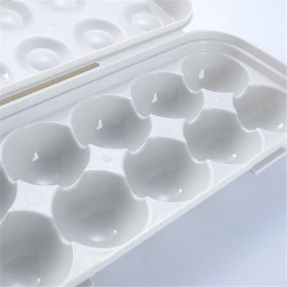 Portable Egg Storage Box With 18 Grids Egg Protector Case Tray Container Secure Egg Transport Outdoor Trips And Activities(12 Grey) - size: 12 Grey