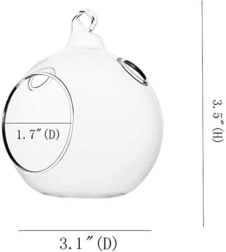 Wedding Hanging Glass Orbs, 18 Pcs Glass Tea Light Terrarium, Hanging Glass Globes, Globe Terrarium, Tea Light Holders, Wedding Decor Indoor Outdoor - size: 18