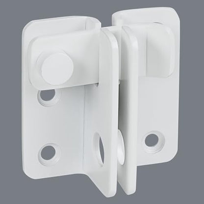 Alise Flip Latch,Gate Latches Slide Bolt Latch Safety Door Lock Catch for Barn Cabinet Pet Cage Wood Fence Bathroom Garage Window,SUS304 Stainless Steel Gate Hardware Locks,White Finish MS5009-W | SUS 304 Stainless Steel Door Latch Lock for Wooden Fence S