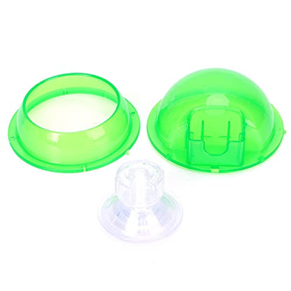 Pssopp Suction Cup Reptile Feeder with Easy Release Knob and Escape Proof Design for Geckos Snakes Lizards Spiders Live Fodder Container Feeder Dish