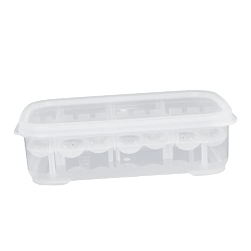 Happyyami 1pack Compartments for Hatching Lizards Geckos and Turtles Lightweight and Easy to Clean Breeding Box for Reptile Eggs - color: White