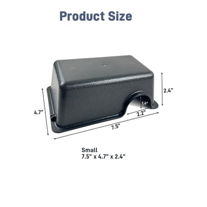 Durable Small Reptile Hide Box, Ball Python Hide, Leopard Gecko Hide, Bearded Dragon Hide, Easy to Clean Reptile Hides Cave for Tank, Snake Hide Enclosure (7.48" x 4.72" x 2.56") - size: Small