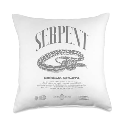 Carpet Python Modern Reptile Keeper Streetwear Throw Pillow - size: 18x18