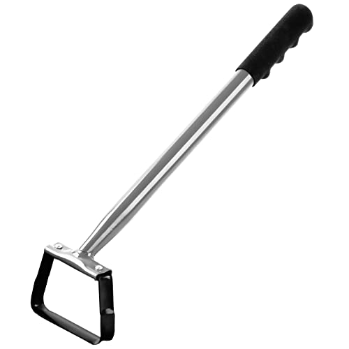 Walensee Stirrup Hoe,Garden Hand Scuffle Hoe for Weeding and Soil Loosening | 14-Inch Hollow Trapezoid Loop With Sharp Metal Edge, Functions As A Hand Rake For Weeding, Soil Cultivation And Garden Beds.