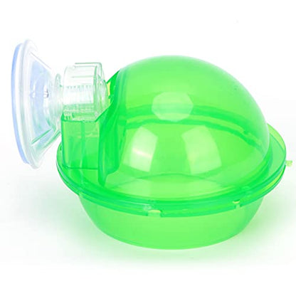 Pssopp Suction Cup Reptile Feeder with Easy Release Knob and Escape Proof Design for Geckos Snakes Lizards Spiders Live Fodder Container Feeder Dish
