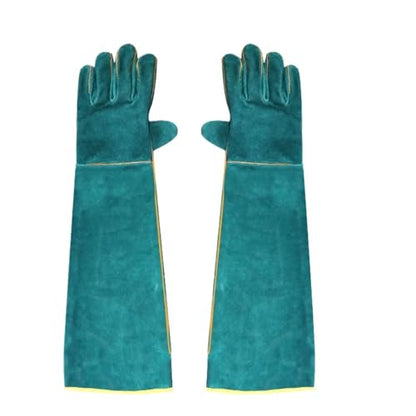 62cm Extended Animal Protection Gloves - Anti-Bite, Scratch Resistant Arm Guards For Pet Handling & Reptile Safety