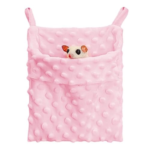 Small Sleeping Pouch,2PCS Sugar Glider Bonding Pouch,Small Pet Carrier Bag,Hamster Hangings Nest,Warm Sleep Bed Nest for Hamster