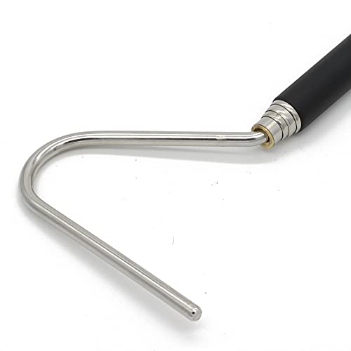 JIH Stainless Steel Extensible Snake Hook, 39 inch | Retractable, Reptile Hook, Pick-up Handling Tool