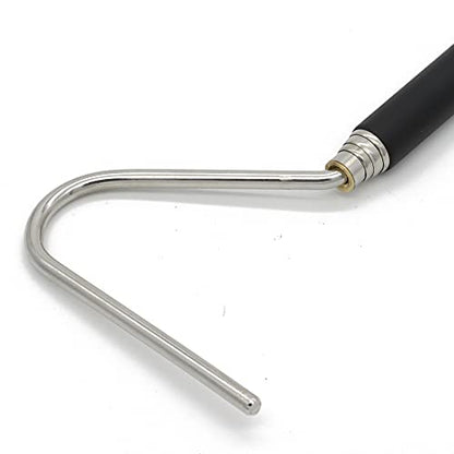 JIH Stainless Steel Extensible Snake Hook, 39 inch | Retractable, Reptile Hook, Pick-up Handling Tool