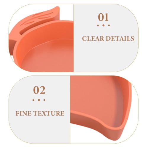 ORFOFE Escapeproof Reptile Food and Water Bowl for Leopard Gecko and Horned Frog, Abs Plastic Feeding Dish Convenient Feeding Design for Reptiles and Amphibians