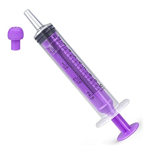 Plastic Syringe with Cap Individually Packge Sealed,Liquid Measuring Syringe Suitable for Industrial Scientific Labs,Feeding Pet (20*10ml) - size: 20*10ml