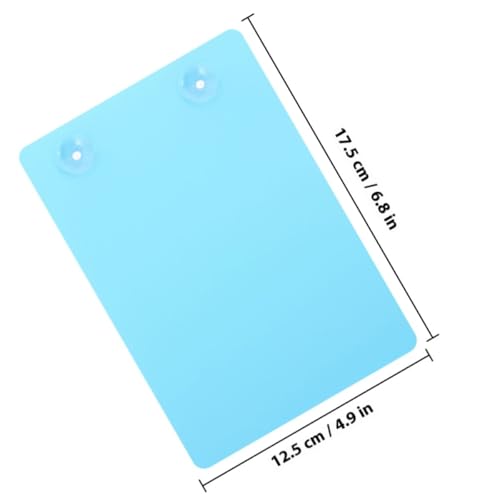 Blue Fish Breeding Plate Suction Cup Aquarium Spawning and Isolation Divider for Fish Tanks Sturdy Reptile Platform for Hatching and Transport