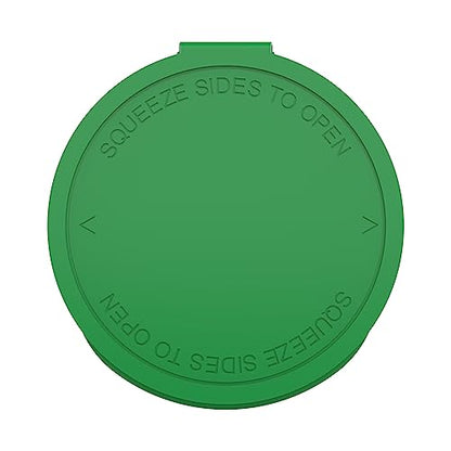 60 Dram CR Plastic Packaging Pop Top Containers - Child Resistant Travel Holder Vial Bottles - 75 qty (Green) - color: Green