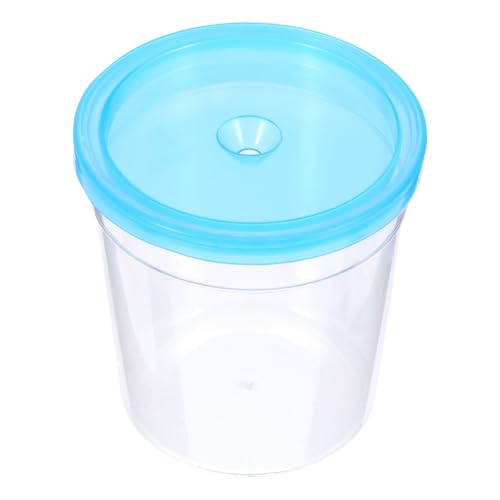 BESPORTBLE Mini Reptile Feeding Box Durable Transparent Container for Tortoise Fish and Insects Eco-Friendly Easy to Use and Disassemble Random Lid Color - color: Transparent