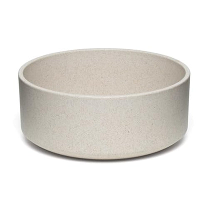 Loving Pets - Dolce Bamboo - Eco-Friendly Pet Bowls & Dishes for Dog, Cats, Puppy Food and Water Dish -Sustainable and Dishwasher Safe, Made with Real Bamboo (Large, Oat-Beige) - color: Oat Beige, size: Large Dish