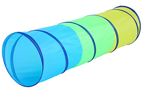 PigPigPen Kids Tunnel for Toddlers,Pop Up Play Tunnel Tent for Babies or Dogs, Indoor & Outdoor Toys for Kids Backyard Playset (Yellow,Green,Blue Play Tent) - style: Yellow,green,blue play tent