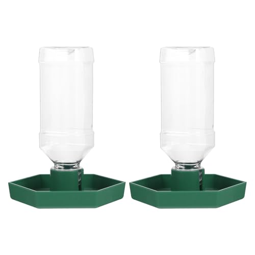 2pcs Automatic Reptile Water Dispenser - Small Corner Water Bowl for Tortoise Turtle Lizard & Snake - Drinking Fountain for Terrarium