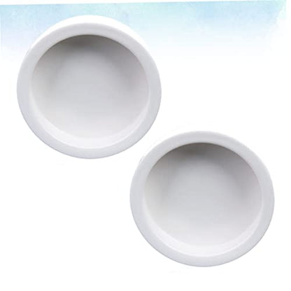 UKCOCO 2pcs Reptile Feeding Bowl Set Geckos Lizard Food Water Storage Basin Bowl for Reptiles Safe