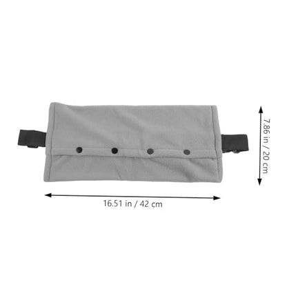 WOONEKY Bearded Dragon Carrier Bag Adjustable Reptile Travel Sling for Lizards and Small Pets Grey Outdoor Pouch for Convenient Pet Transport