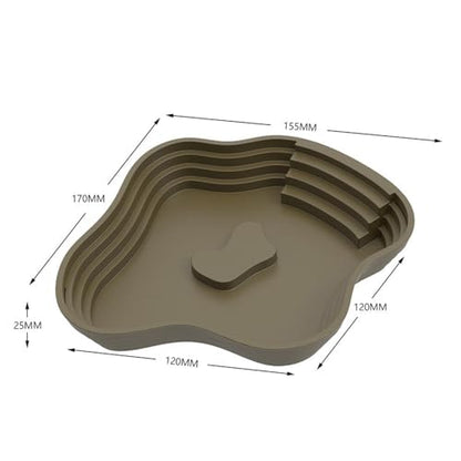 Reptile Bathing Pool Tortoise Water Dish Lizards Habitat Turtle Bath for Gecko Tortoise, Green S - color: Green S