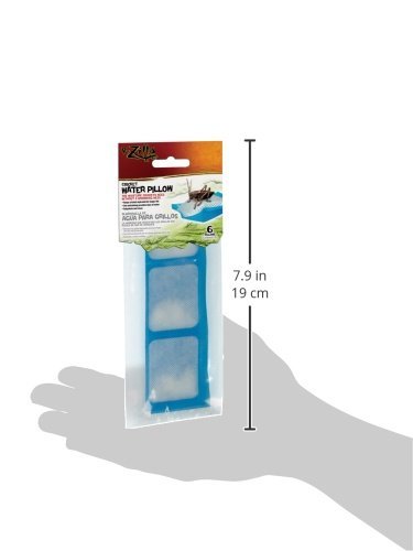 Zilla Reptile Food Cricket Water Pillows, 6-Pack - size: 6 Count (Pack of 1)