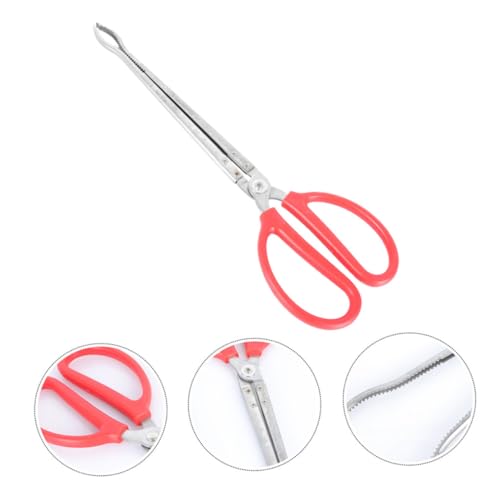 LIOOBO Reptile Feeding Tongs Snake Catching Tools Stainless Steel Reptile Tweezers Long Tweezers for Terrarium